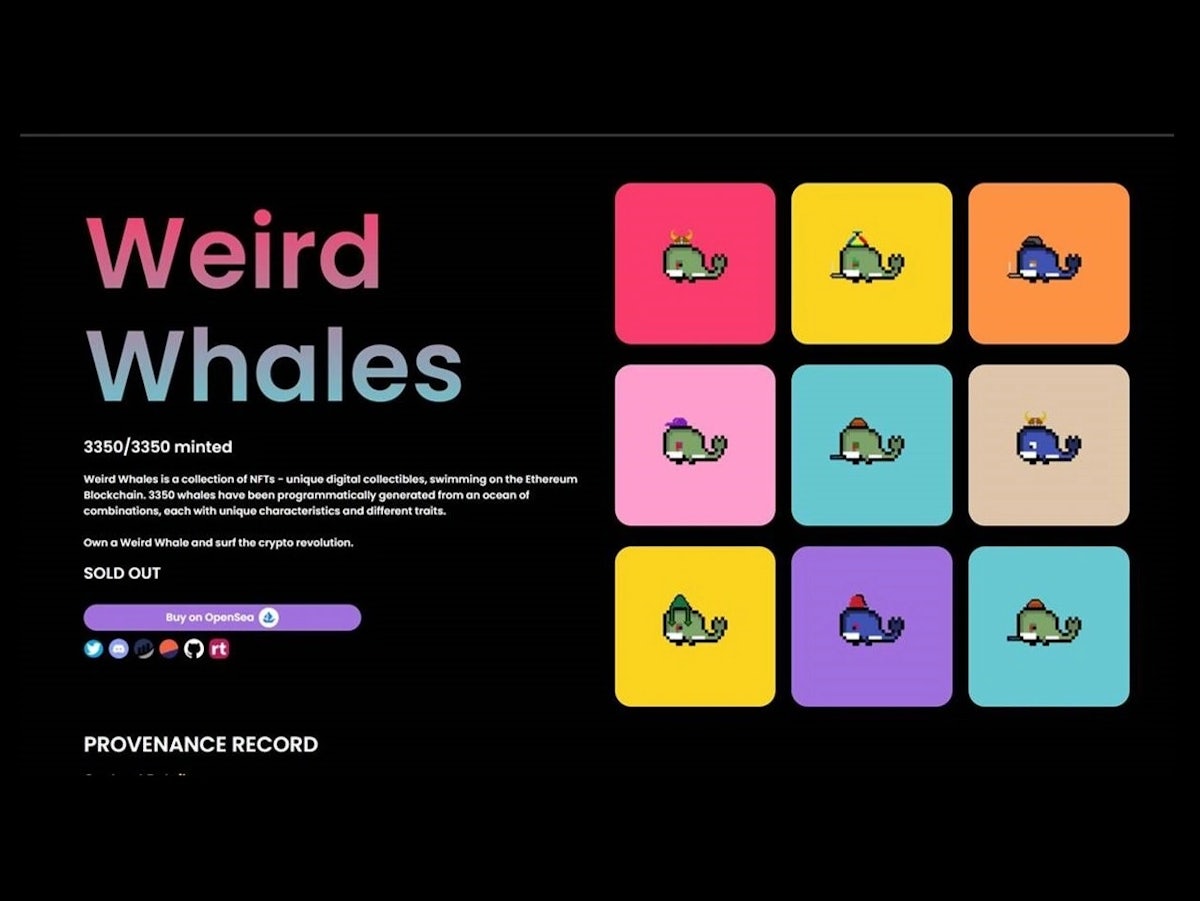 WhaleAnalytica - follow the NFTs trends, powered by AI