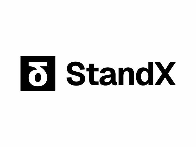 StandX primary logo on dark background
