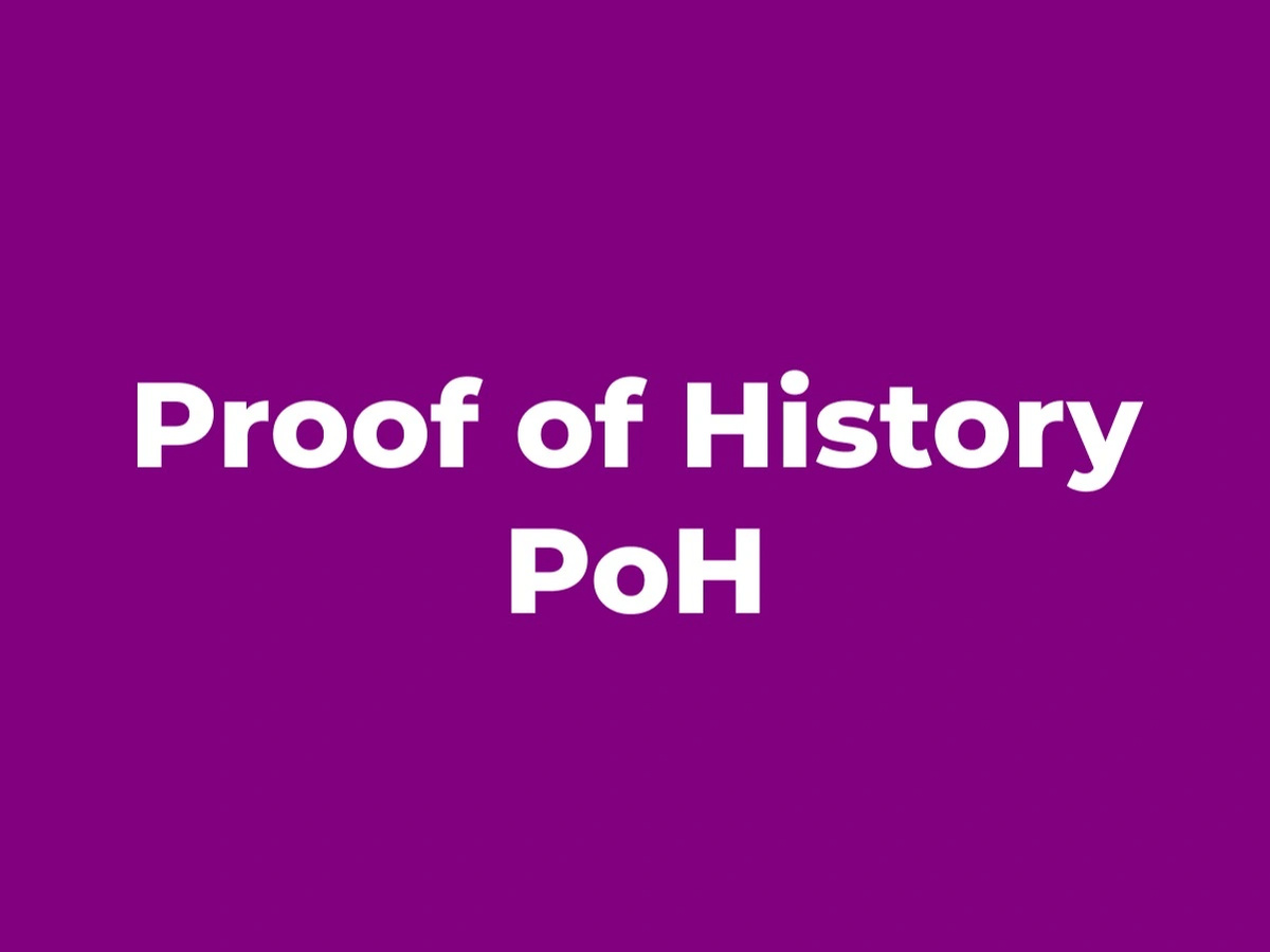 Proof of History (PoH) - Cryptocurrencies | IQ.wiki