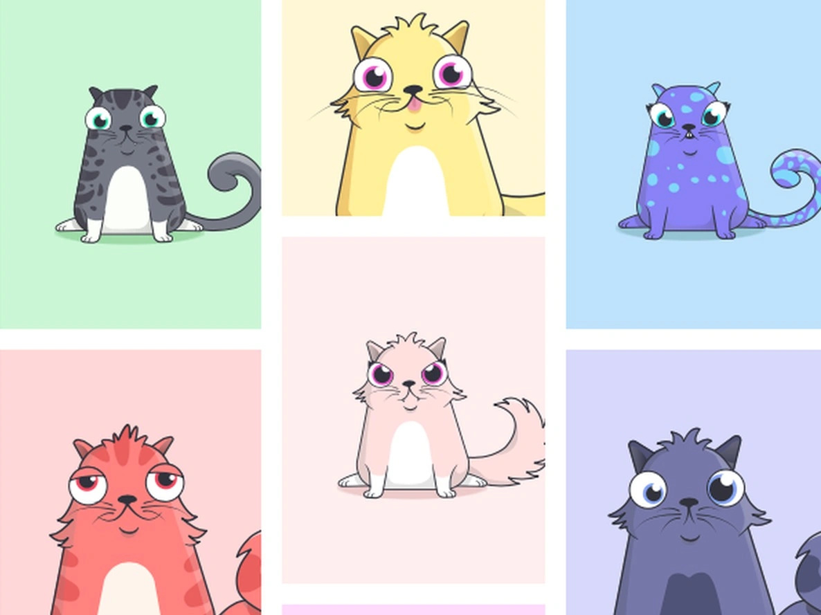 CryptoKitties - NFTs | 아이큐 위키, image size:1186x889