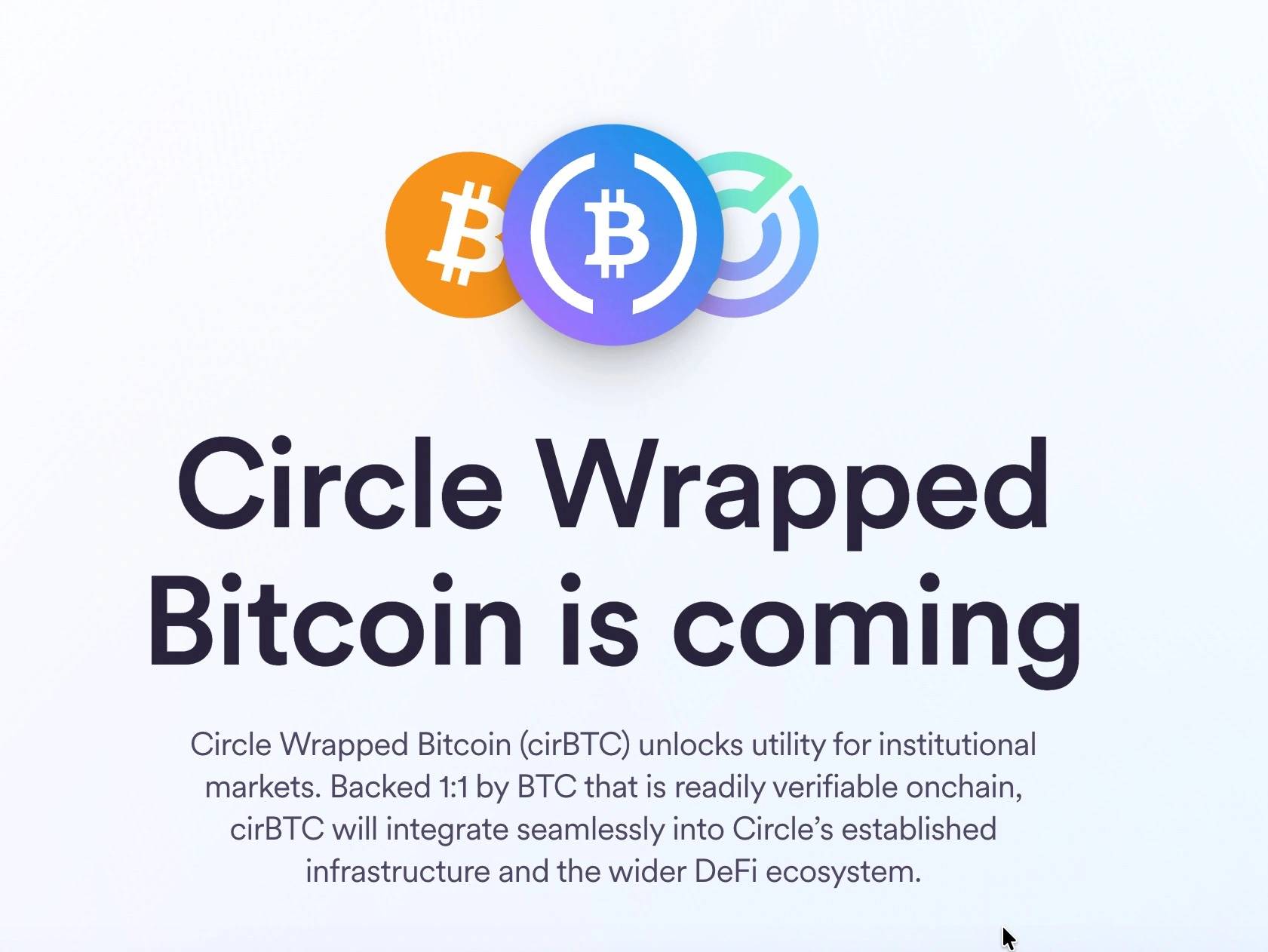 Circle Wrapped Bitcoin