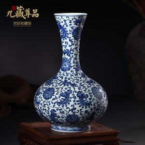 景德镇陶瓷器手绘青花瓷仿古落地大花瓶