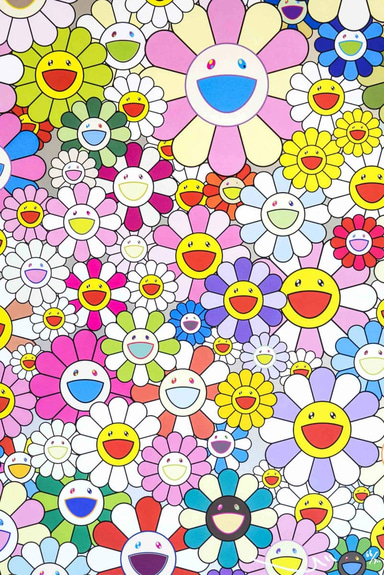 takashi murakami launches first-ever NFT — 108 variations of his signature  flowers