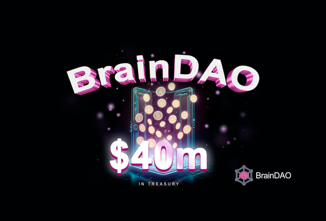 The BrainDAO Treasury reaches $40 million!
