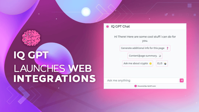 IQ GPT Launches Web Integrations 